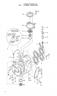 ,   .  <br /> Cylinder, Crank Case Assy