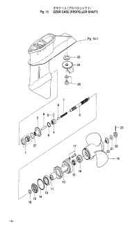    (  ) <br /> Gear Case (Propeller Shaft)