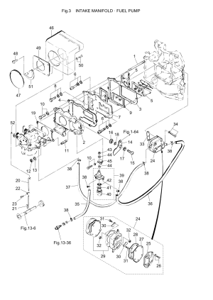 Fig.03   /   <br /> Fig.03 Intake Manifold / Fuel Pump