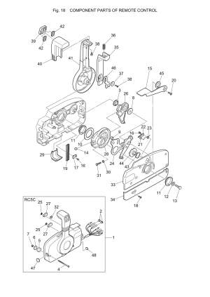 Fig.18    <br /> Fig.18 Component Parts Of Remote Control