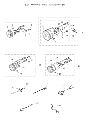 Fig.20 Optional Parts / Accessories (1) <br /> Fig.20   /  (1)