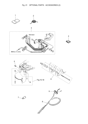 Fig.21 Optional Parts / Accessories (2) <br /> Fig.21   /  (2)