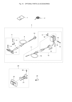 Fig.15     (3) <br /> Fig.15 Optional Parts (3) Accessories