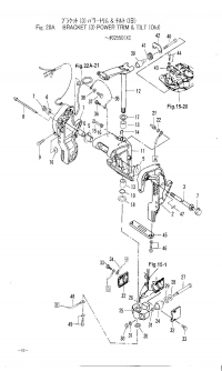 ,   <br /> Bracket 2 Power Trim & Tilt Old