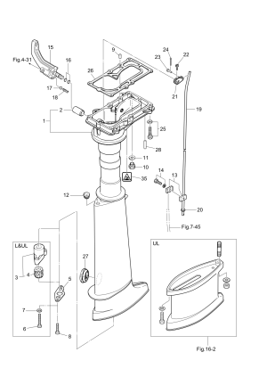 Fig.06    /  <br /> Fig.06 Drive Shaft Housing / Shift