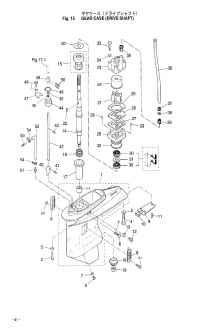    ( ,  ) <br /> Gear Case (Drive Shaft, Water Pump)