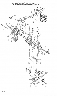 ,   <br /> Bracket 2 Power Trim & Tilt Old