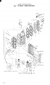 ,   .  <br /> Cylinder, Crank Case Assy