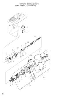    (  ) <br /> Gear Case (Propeller Shaft)