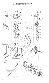 Vapor Separator & Fuel Line <br />  & Fuel Line