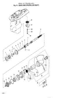    (  ) <br /> Gear Case (Propeller Shaft)