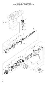    (  ) <br /> Gear Case (Propeller Shaft)