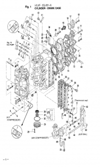 ,   .  <br /> Cylinder, Crank Case Assy