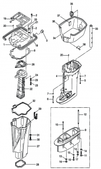 Drive Shaft Housing <br />   