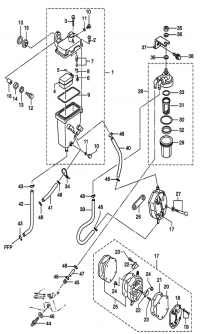 Vapor Separator & Fuel Line <br />  & Fuel Line