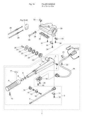 Fig.14   <br /> Fig.14 Tiller Handle