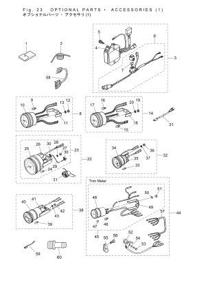 Fig.23 Optional Parts / Accessories (1) <br /> Fig.23   /  (1)