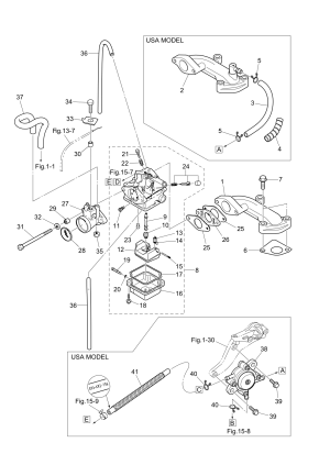 Fig.04   /  <br /> Fig.04 Intake Manifold / Carburetor