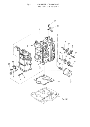 Fig.01   /   <br /> Fig.01 Cylinder / Crank Case