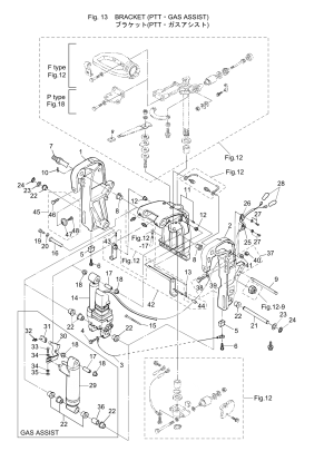 Fig.14  (PTT / GAS ASSIST) <br /> Fig.14 Bracket (ptt / Gas Assist)