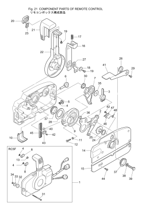 Fig.21    <br /> Fig.21 Component Parts Of Remote Control