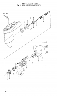 Propeller Shaft, Gear Case <br />   ,   