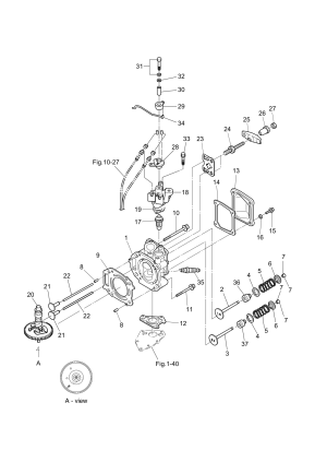 Fig.03 Cylinder Head / Valve / Camshaft <br /> Fig.03    /  /  