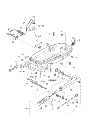 Fig.10   /   <br /> Fig.10 Bottom Cowl / Tiller Handle