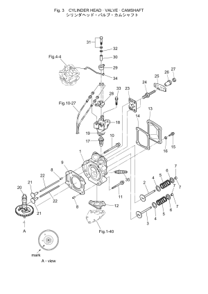 Fig.03 Cylinder Head / Valve / Camshaft <br /> Fig.03    /  /  