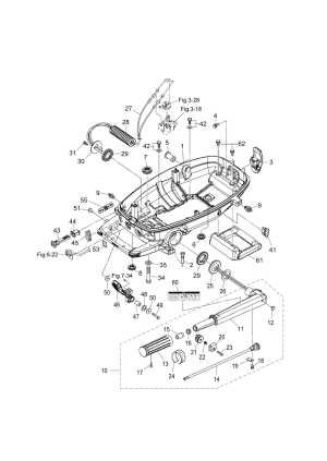 Fig.10   /   <br /> Fig.10 Bottom Cowl / Tiller Handle