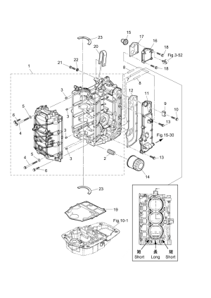 Fig.01 Cylinder / Crank Case <br /> Fig.01  /  Case