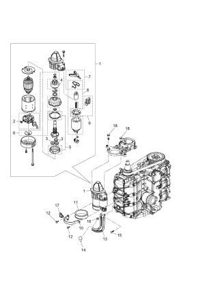 Fig.08   ( ) <br /> Fig.08 Electric Parts (starter Motor)