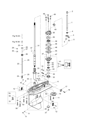 Fig.11   ( ) <br /> Fig.11 Gearcase (driveshaft)