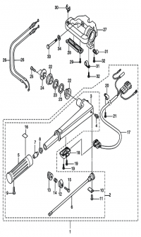    <br /> Tiller Handle