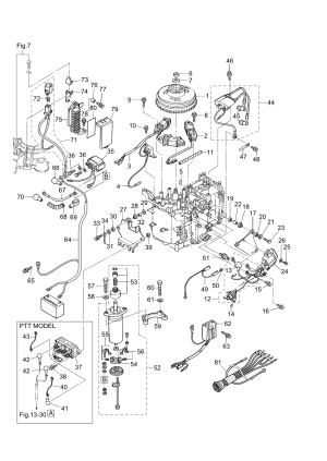Fig.08 Magneto / Electric Parts <br /> Fig.08  /  
