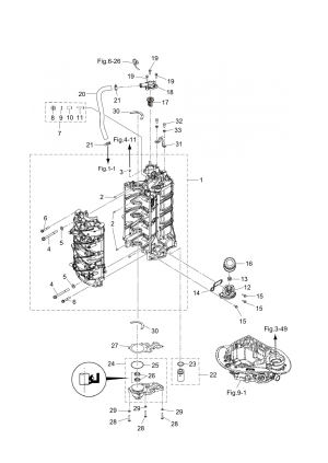Fig.01 Cylinder / Crank Case <br /> Fig.01  /  Case