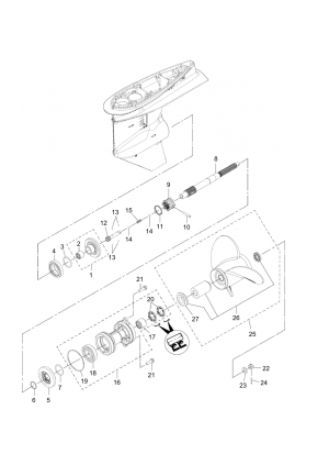 Fig.11 Gear Case (propeller Shaft) <br /> Fig.11    (  )