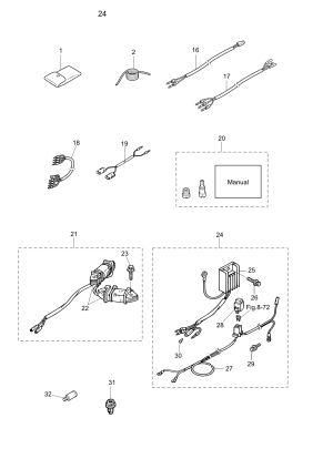 Fig.24 Optional Parts (accessories) <br /> Fig.24   ()