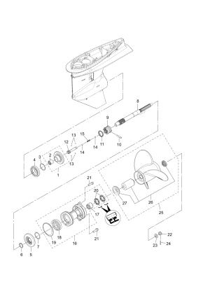 Fig.11    (  ) <br /> Fig.11 Gear Case (propeller Shaft)