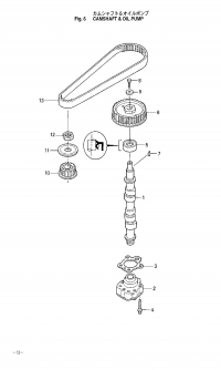 Camshaft, Oil Pump <br /> Cam  