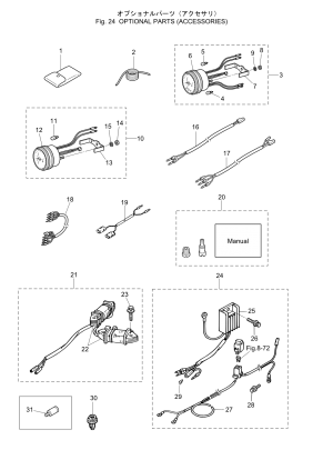 Fig.24     <br /> Fig.24 Optional Parts (accessories)