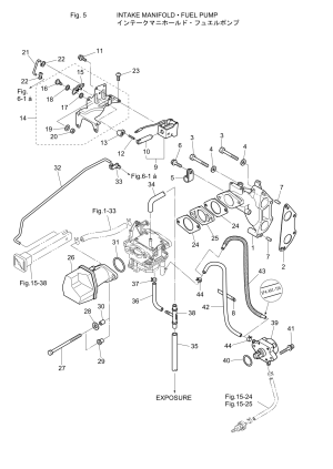 Fig.05   /   <br /> Fig.05 Intake Manifold / Fuel Pump