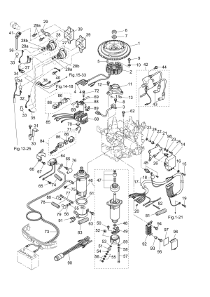 Fig.08  /   <br /> Fig.08 Magneto / Electric Parts