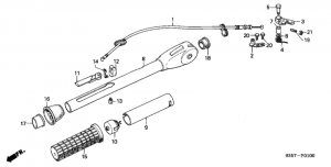  /   (Steering Handle / Throttle Cable)