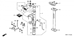   /   /   (Swivel Case / Swivel Shaft / Tilt Lever)