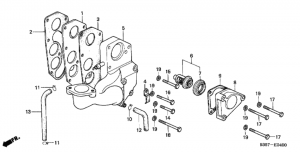  /   (Thermostat / Inlet Manifold)