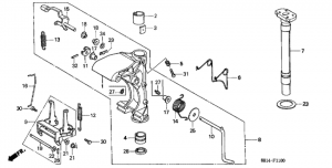   /   (1) (Swivel Case / Swivel Shaft (1))