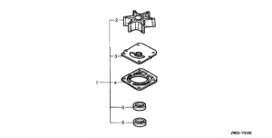      (Water Pump Impeller Kit)