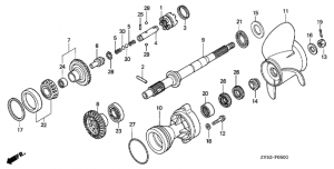    /   (ld / lu / xd / xu) (Propeller Shaft / Propeller (ld / Lu / Xd / Xu))