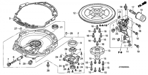   /  (Oil Pump / Flywheel)